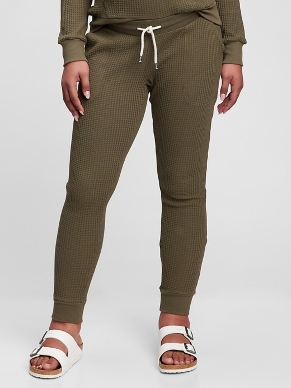 GAP Maternity Under Bump Waffle Knit Joggers